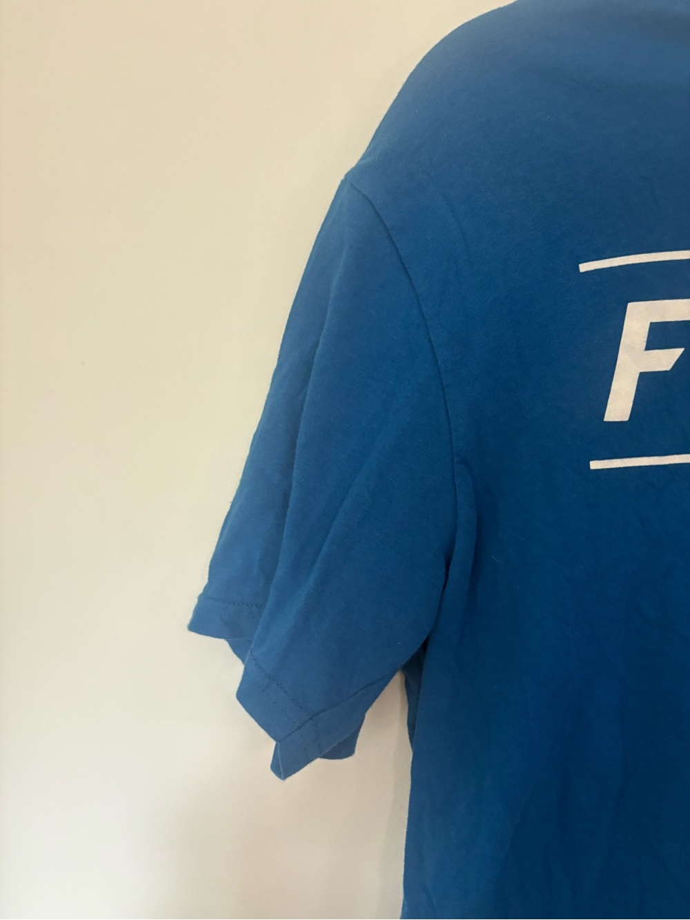Fox Blue Short-Sleeve Tee with White Logo - Picture 3 of 6
